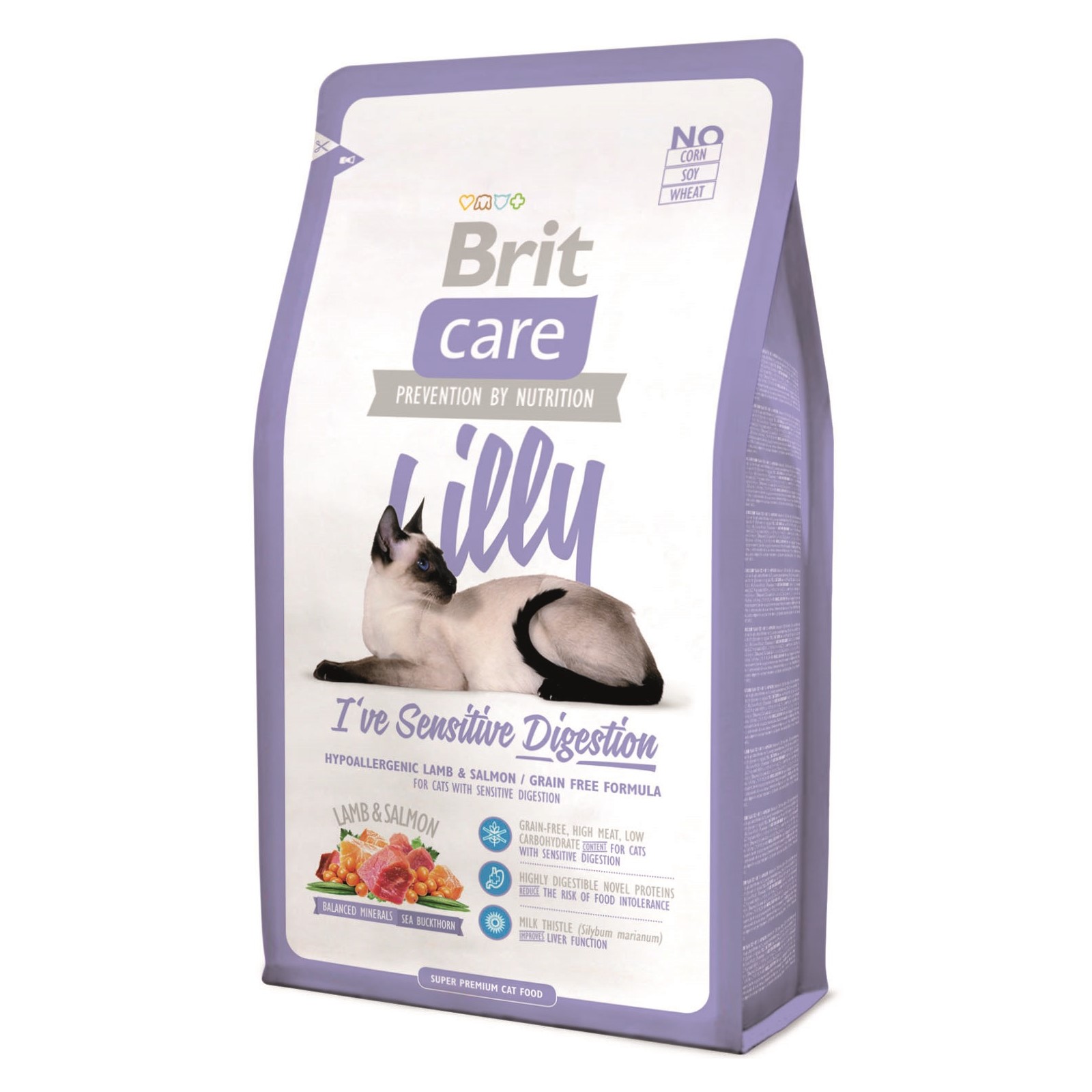 Hrană uscată BRIT CARE Cat Lilly I’ve Sensitive Digestion 7kg Brit imagine 2022