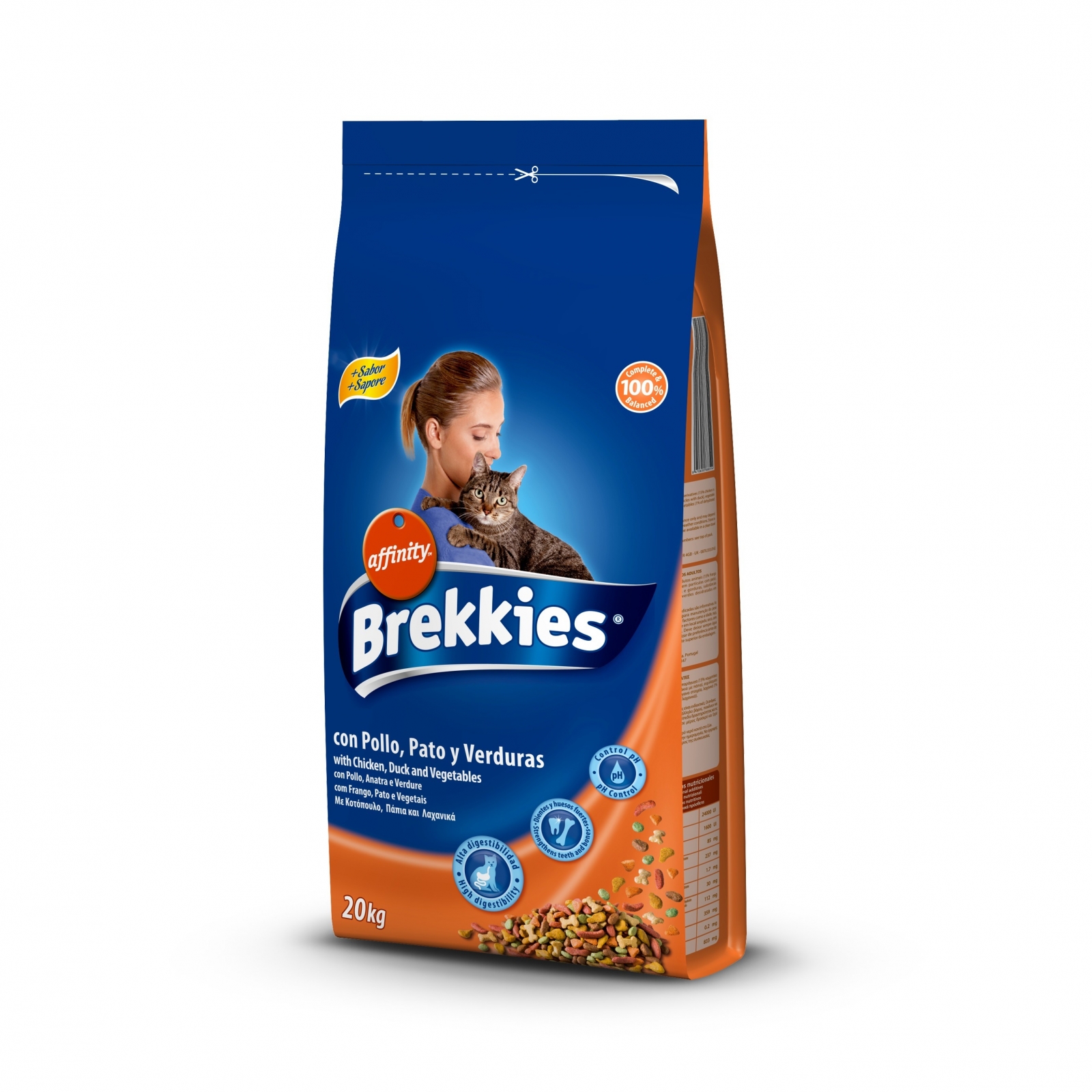 Hrana pentru pisici-Brekkies Excel Cat Mix Pui, Legume si cereale 20kg Brekkies