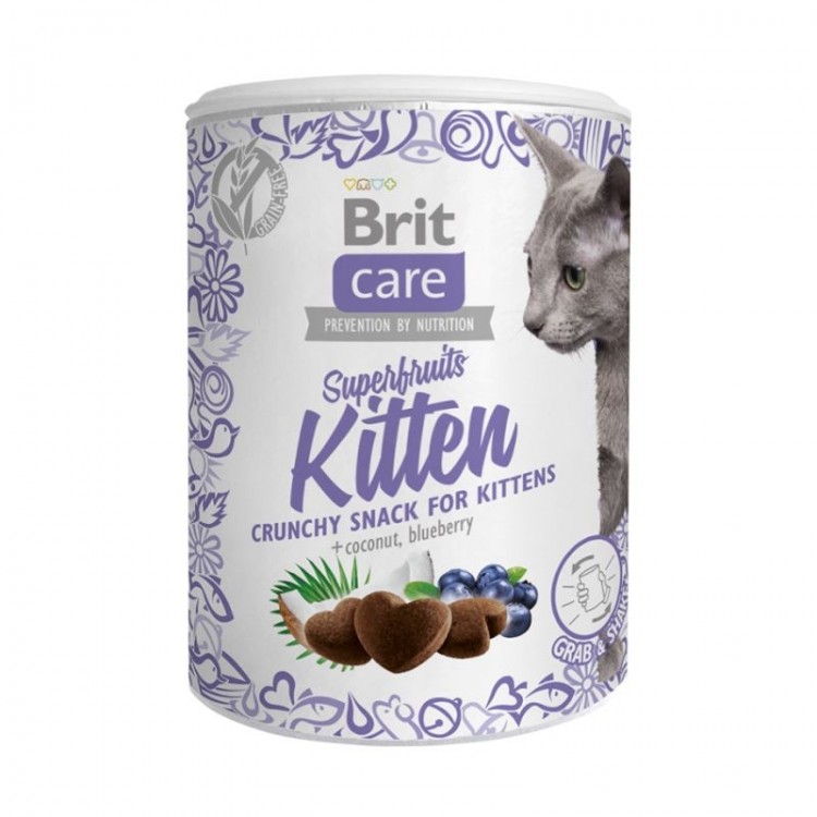 Recompensa Brit Care Cat Snack Superfruits Kitten, 100 g Brit