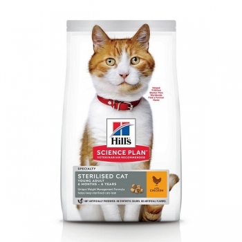 Hills SP Feline Young Adult Sterilised cu Pui 1.5kg