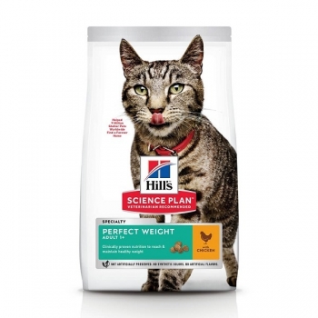 Hills SP Feline Adult Perfect Weight cu Pui 2.5kg thepetclub
