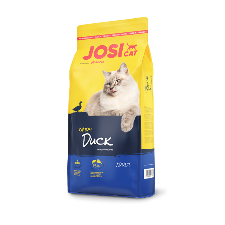 Hrană uscată pentru pisici JosiCat Crispy Duck 10 kg thepetclub