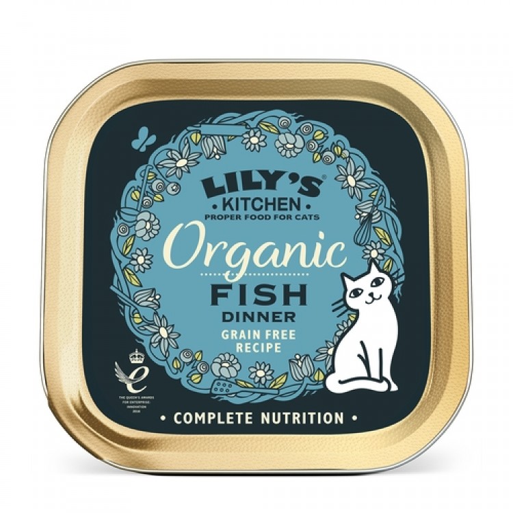 Mancare umeda pisici, Lily’s Kitchen, Adult Organic Fish, 85 g Lily's Kitchen imagine 2022