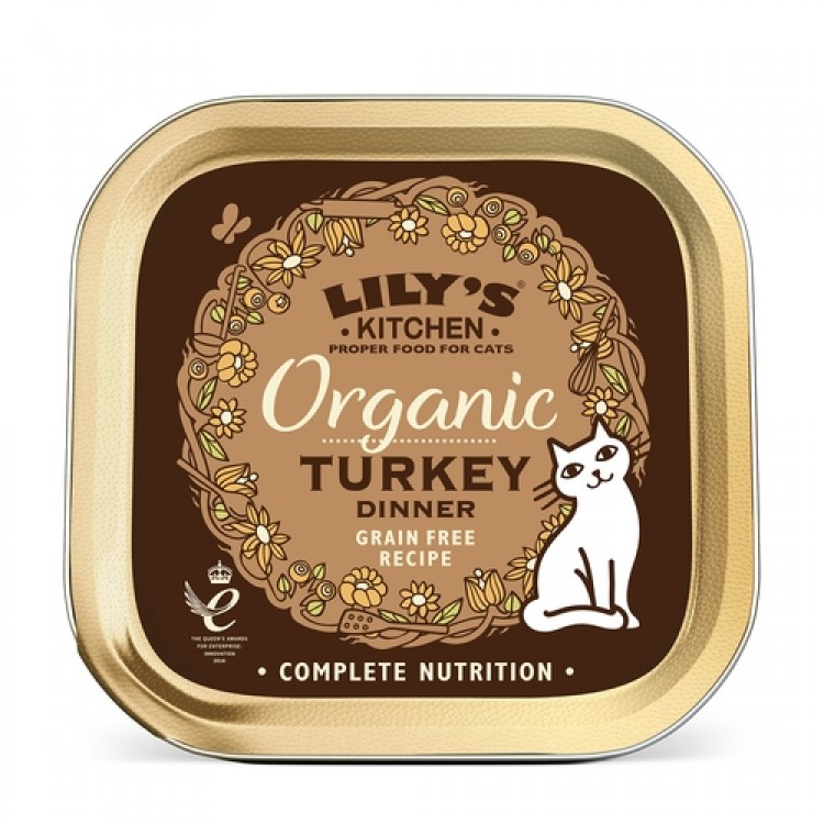 Mancare umeda pisici, Lily’s Kitchen, Adult Organic Turkey, 85 g Lily's Kitchen