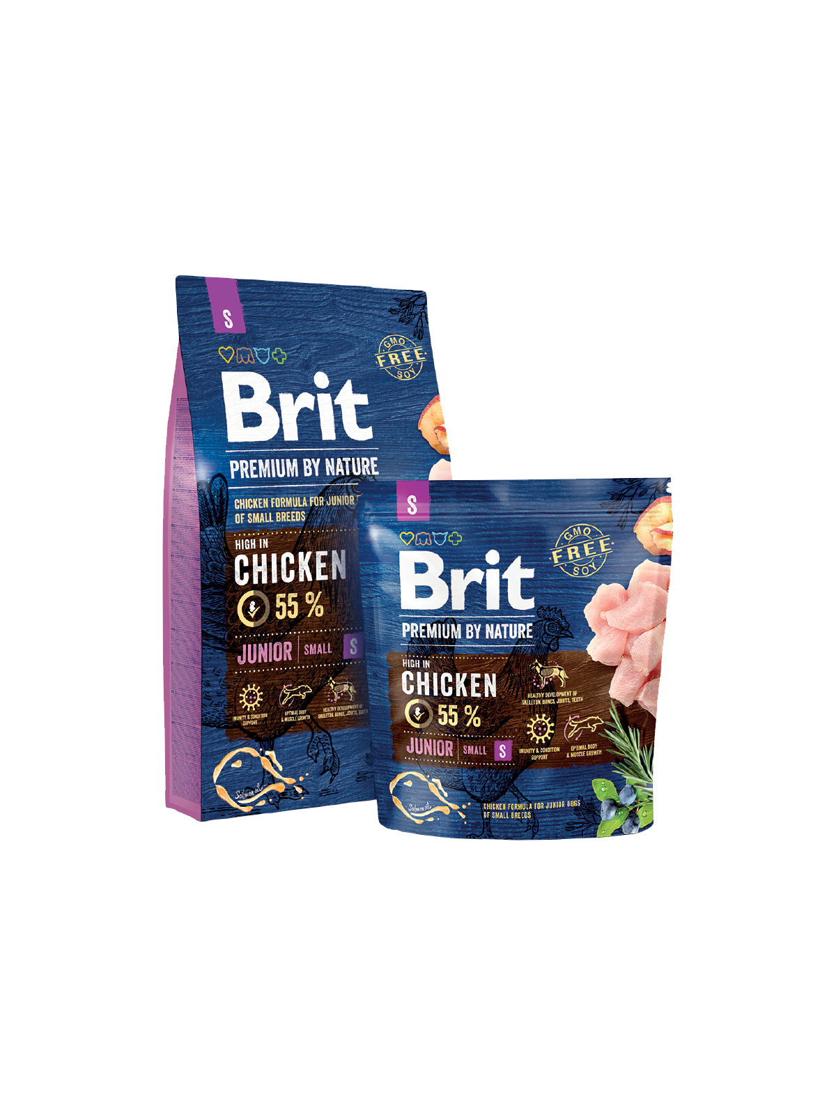 Hrană uscată câini adulți de talie mică, Brit Premium by Nature S 1 kg Brit