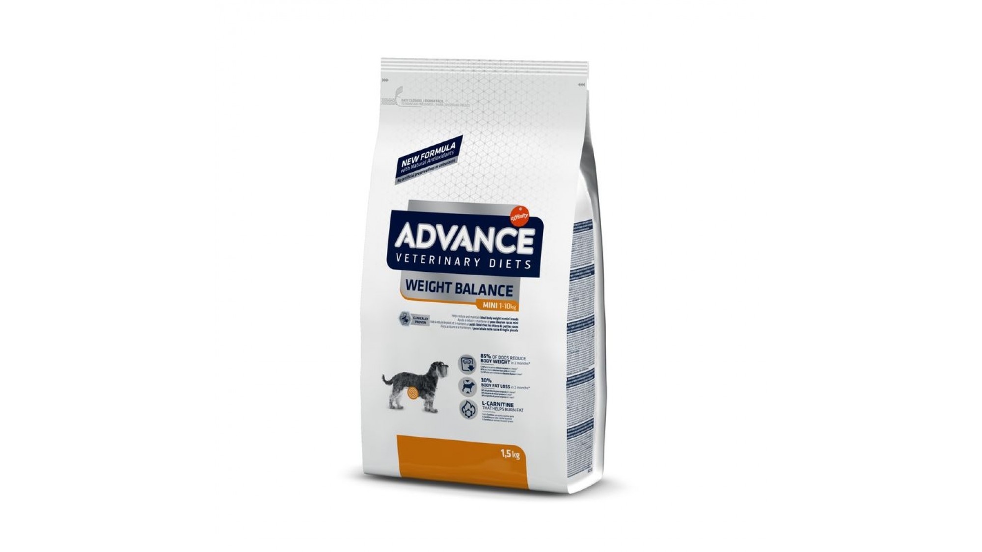 Dieta pentru caini de talie mica- Advance Dog Weight Balance Mini 1.5kg Advance