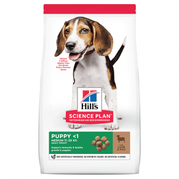 Hills SP Canine Puppy Medium cu Miel si Orez 14kg