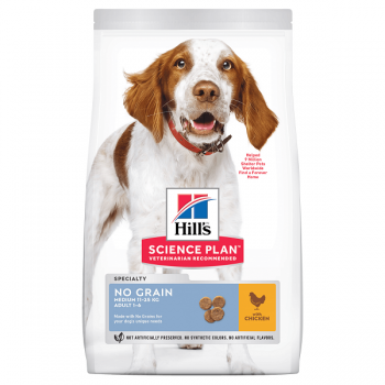 Hills SP Canine Adult No Grain Medium cu Pui 2.5kg