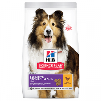 Hills SP Canine Adult Skin&Stomach cu Pui 800g