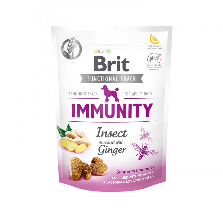 Recompensa Brit Care dog Immunity cu Insecte 150g thepetclub