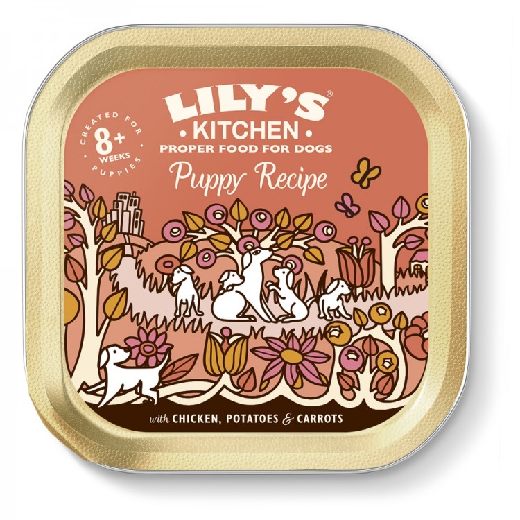 Mancare umeda caini, Lily’s Kitchen, Chicken Dinner for Puppies, 150 g Lily's Kitchen