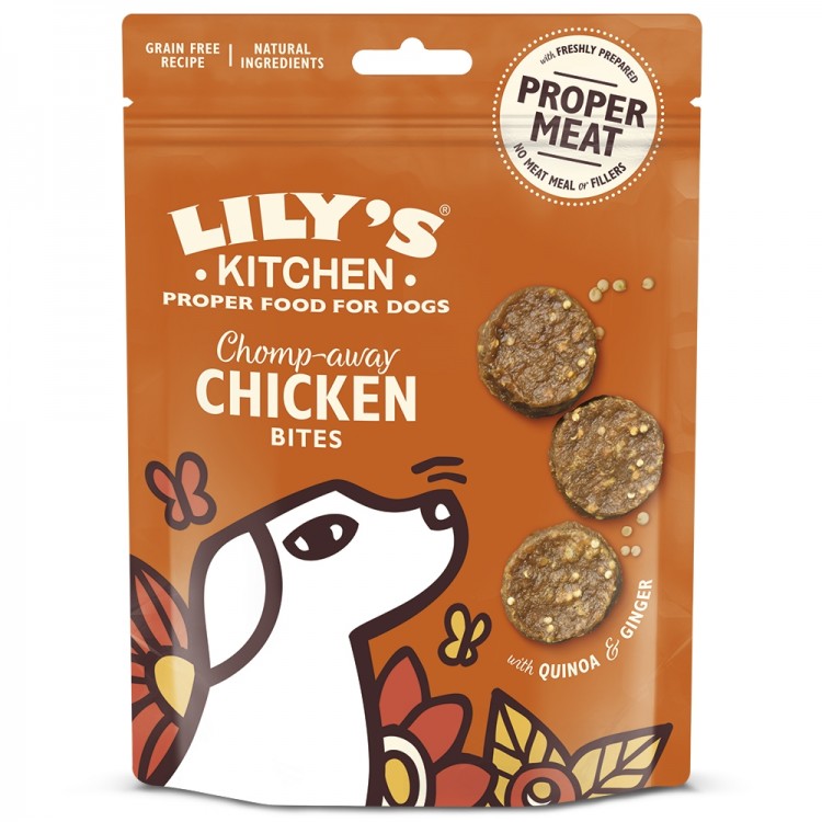 Recompense caini, Lily’s Kitchen, Chomp-Away Chicken Bites, 70 g Lily's Kitchen