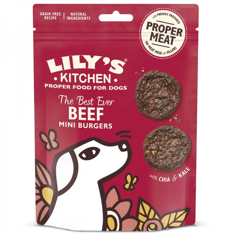 Recompense caini, Lily’s Kitchen, The Best Ever Beef Mini Burgers, 70 g thepetclub