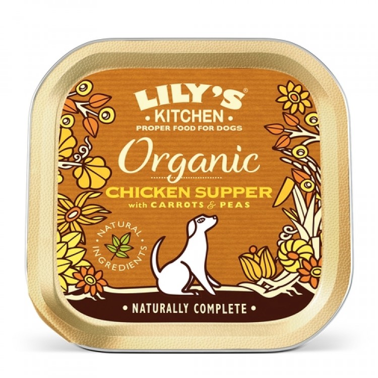 Mancare umeda caini, Lily’s Kitchen, Organic Chicken Supper 150g thepetclub