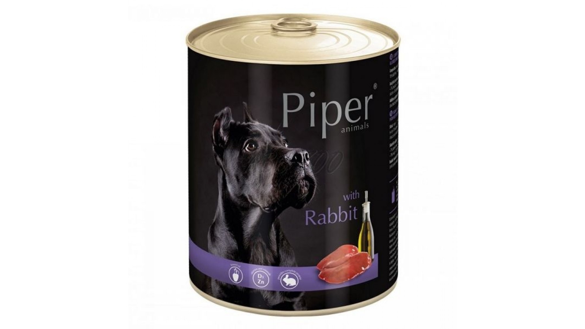 Hrană umedă câini adulți, Piper, cu Carne de Iepure 400g Dolina imagine 2022