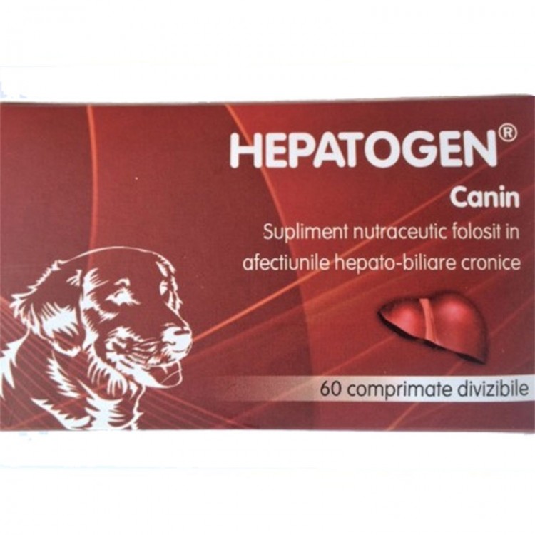 Supliment nutraceutic Hepatogen Canin- folosit in afectiunile hepato-biliare cronice Laboratories Moureau