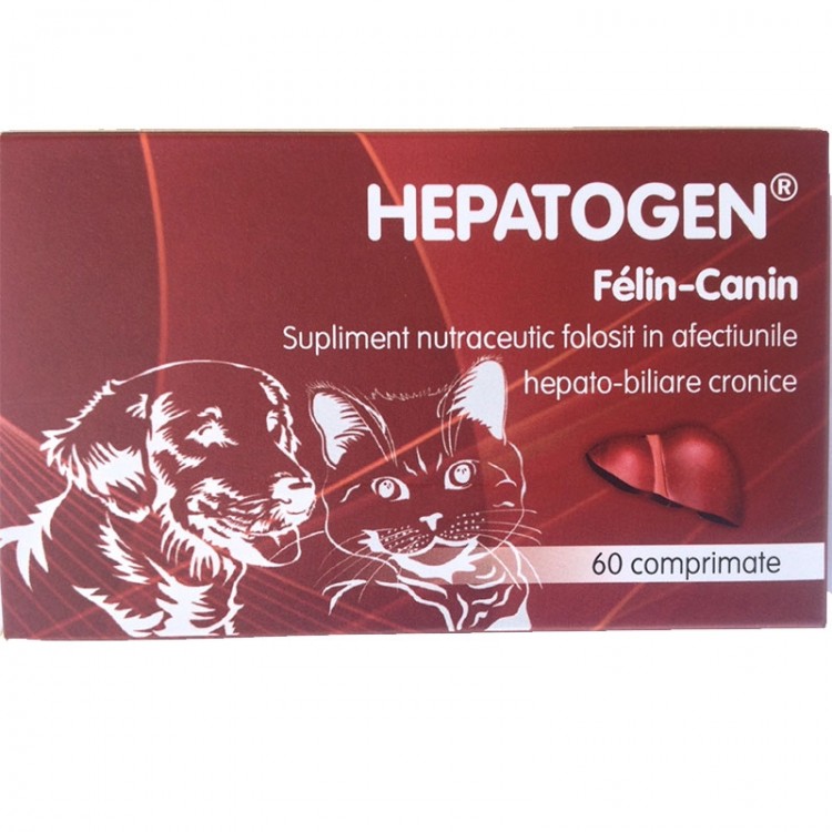 Supliment nutraceutic Hepatoge Felin-Canin folosit in afectiunile hepato-biliare cronice Laboratories Moureau