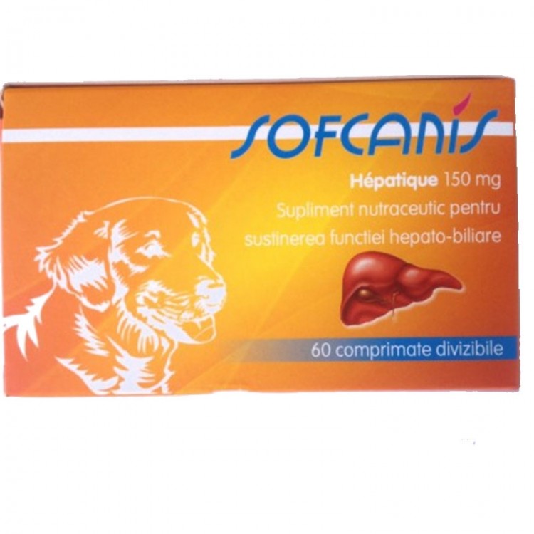 SOFCANIS Caine Hepatique 150 mg 60 comprimate thepetclub
