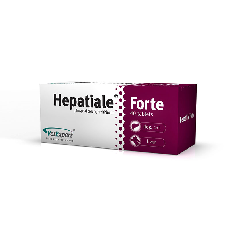 Supliment nutritiv pentru câini și pisici, Hepatiale Forte 300mg – 40 tablete thepetclub