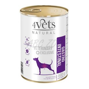 Hrană umedă pentru câini 4Vets, Gastro intestinal 400g Dolina