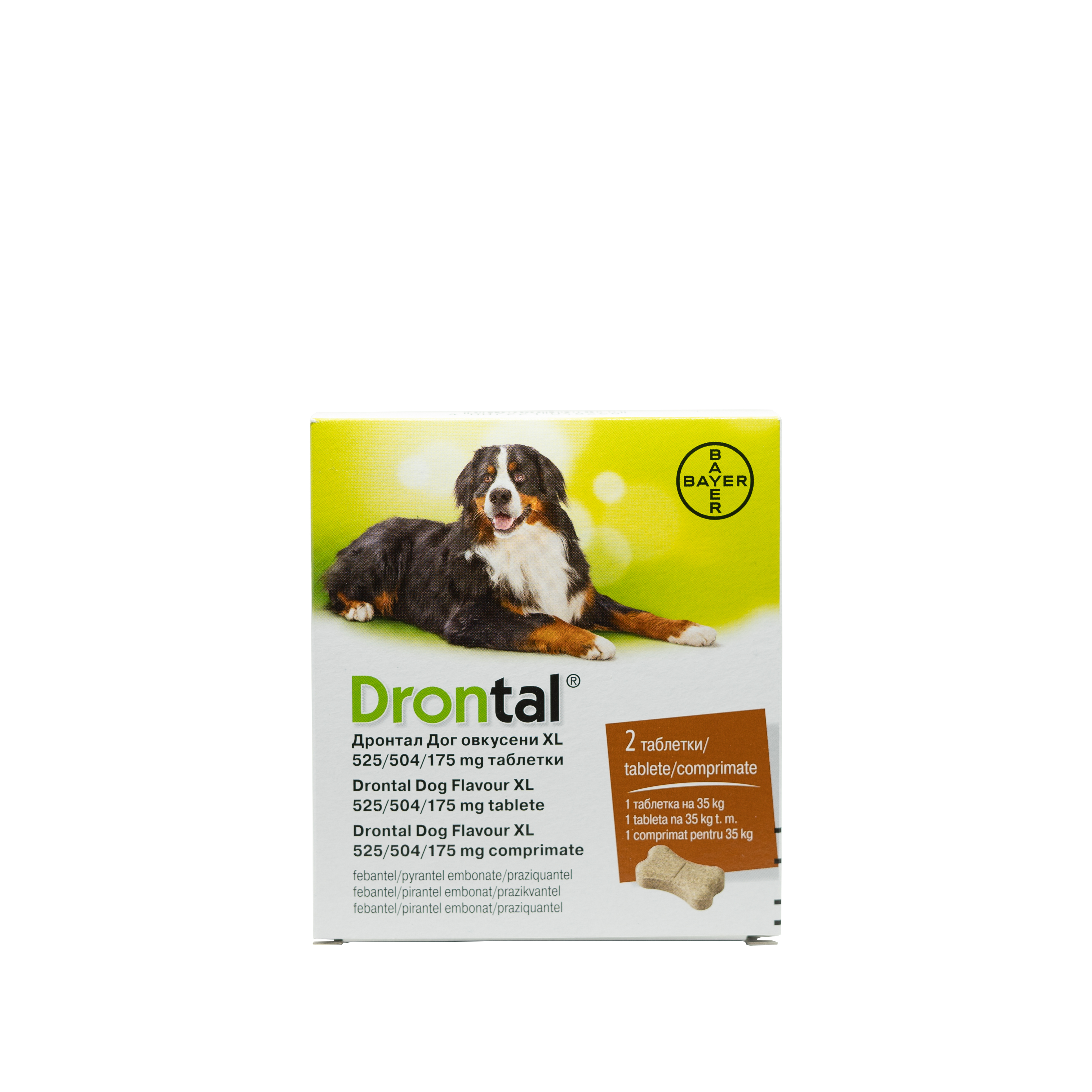 Tabletă antiparazitară Drontal pentru câini de până la 35kg thepetclub.ro/